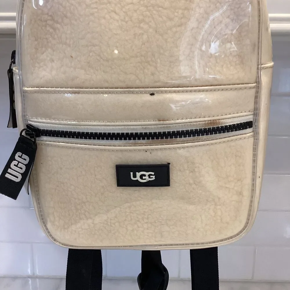 UGG  Bacpack Australia Dannie II Mini Fleece Backpack Clear Bag